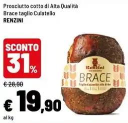 Iper La Grande Prosciutto cotto Brace offerta