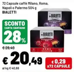 Iper La Grande Capsule caffè Bialetti offerta