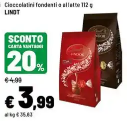 Iper La Grande Cioccolatini fondenti o al latte Lindt offerta