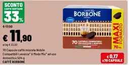 Iper La Grande Caffè Borbone miscela Nobile offerta