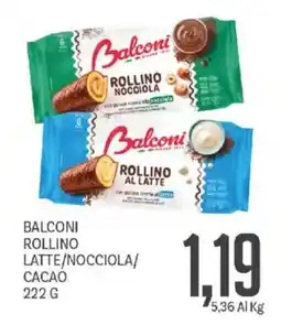 Supermercati Piccolo Balconi Rollino Latte/Nocciola/Cacao offerta