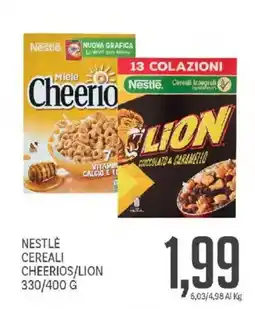 Supermercati Piccolo Nestlé cereali Cheerios/Lion offerta