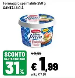 Iper La Grande Formaggio spalmabile Santa Lucia offerta