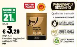 Iper La Grande Parmigiano Reggiano DOP grattugiato offerta