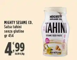 Rossotono Carrefour Mighty Sesame Co. Salsa tahini senza glutine offerta