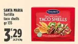 Rossotono Carrefour Santa Maria tortilla taco shells offerta