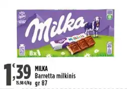 Rossotono Carrefour Milka Barretta milkinis offerta