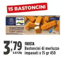 Rossotono Carrefour Frosta Bastoncini di merluzzo offerta