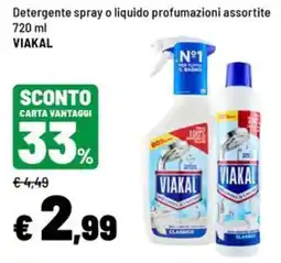 Iper La Grande Detergente spray o liquido profumazioni assortite VIAKAL offerta