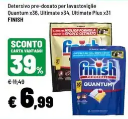 Iper La Grande Detersivo pre-dosato per lavastoviglie Finish offerta