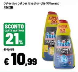 Iper La Grande Detersivo gel per lavastoviglie Finish offerta