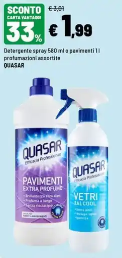 Iper La Grande Detergente spray pavimenti Quasar offerta