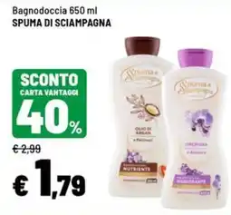 Iper La Grande Spuma di Sciampagna bagnodoccia offerta