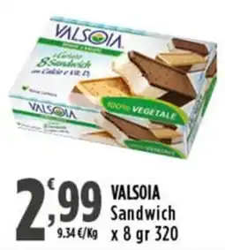 Rossotono Carrefour Valsòia Sandwich offerta
