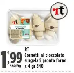 Rossotono Carrefour RT Cornetti al cioccolato offerta