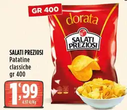 Rossotono Carrefour Salati preziosi patatine classiche offerta
