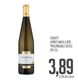 Supermercati Piccolo Cavit Vino Muller Thurgau Doc offerta