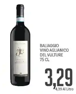 Supermercati Piccolo Baliaggio Vino Aglianico del Vulture offerta