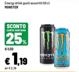 Iper La Grande Energy drink gusti assortiti MONSTER offerta