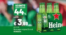 Iper La Grande Birra lager original Heineken offerta