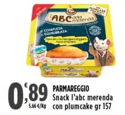Rossotono Carrefour Snack l'abc merenda offerta