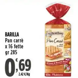 Rossotono Carrefour Barilla Pan carrè offerta