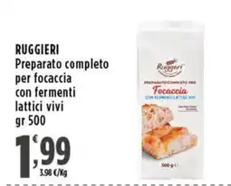 Rossotono Carrefour Preparato completo per focaccia con fermenti lattici vivi offerta