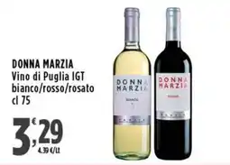 Rossotono Carrefour Donna Marzia Vino di Puglia IGT offerta