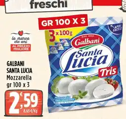Rossotono Carrefour Galbani Santa Lucia Mozzarella offerta