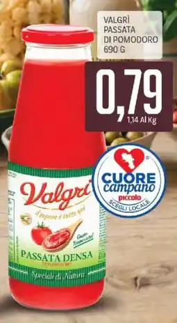 Supermercati Piccolo Valgrì passata densa di pomodoro offerta