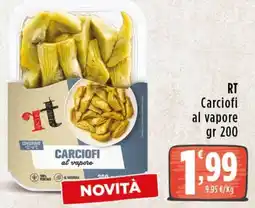 Rossotono Carrefour Carciofi al vapore offerta