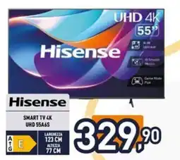 Iper La Grande Hisense SMART TV 4K UHD 55A6S offerta
