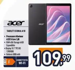 Iper La Grande Acer Tablet Iconia A10 offerta