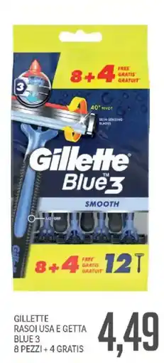 Supermercati Piccolo Gillette Rasoi Usa E Getta Blue 3 offerta