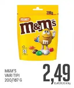 Supermercati Piccolo M&M'S vari tipi offerta