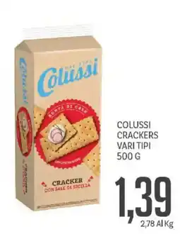 Supermercati Piccolo Colussi Crackers vari tipi offerta