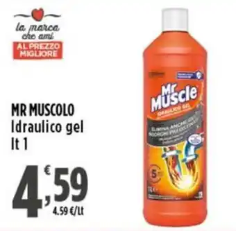 Rossotono Carrefour Mr Muscle idraulico gel offerta
