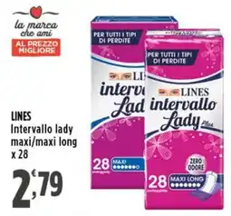 Rossotono Carrefour Lines intervallo lady maxi/maxi long offerta