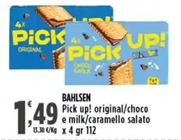 Rossotono Carrefour Bahlsen Pick up! original/choco e milk/caramello salato offerta