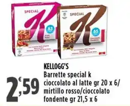 Rossotono Carrefour Kellogg's Barrette special k offerta
