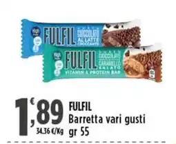 Rossotono Carrefour Fulfil Barretta vari gusti offerta