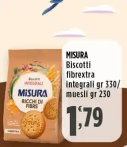 Rossotono Carrefour Misura biscotti fibre extra integrali offerta