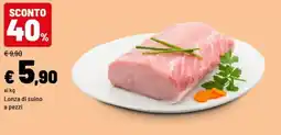 Iper La Grande Lonza di suino a pezzi offerta