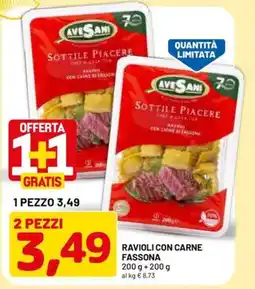 DPiù Avesani Ravioli con carne Fassona offerta