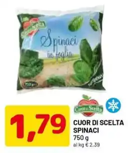 DPiù Cuor di scelta Spinaci offerta