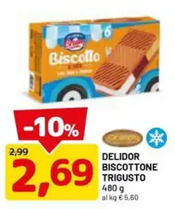 DPiù Delidor biscottone trigusto offerta