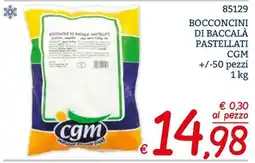 Zona Bocconcini di baccalà pastellati CGM offerta