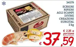 Zona Scrigni ripieni agli scampi Divine Creazioni Surgital offerta