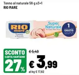Iper La Grande Tonno al Naturale RIO mare offerta