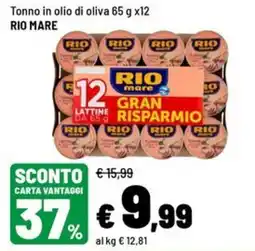 Iper La Grande Tonno in olio di oliva Rio Mare offerta